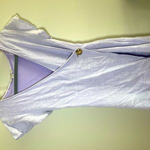 Fawlux Purple Button Across Dress